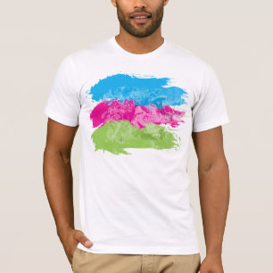 Gelber Hibiskus mit Wasser-Effekten T-Shirt