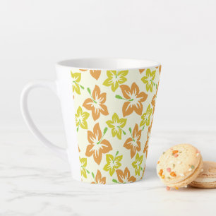 Gelber Hibiskus, orangefarbener Hibiskus, Blumenmu Milchtasse