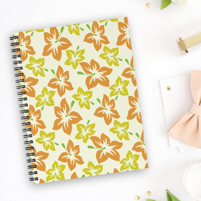 Gelber Hibiskus, orangefarbener Hibiskus, Blumenmu Notizbuch (Von Creator hochgeladen)