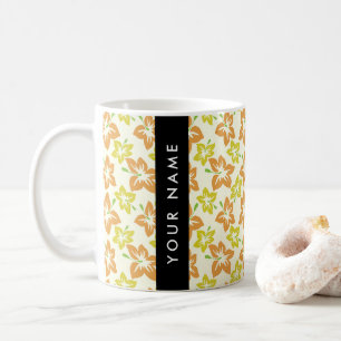 Gelber Hibiskus, Oranger Hibiskus, Ihr Name Kaffeetasse