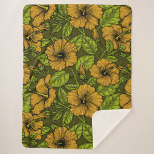 Gelber Hibiskus Sherpadecke