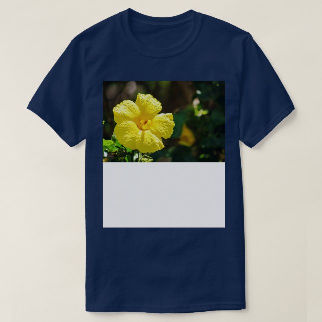 Gelber Hibiskus TShirt 1 (Design vorne)