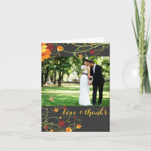 Gelber Hibiskus und Schwalben Blumenzwiebeln Foto Dankeskarte