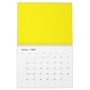 gelber Hintergrund mit schwarzer Grenze Kalender