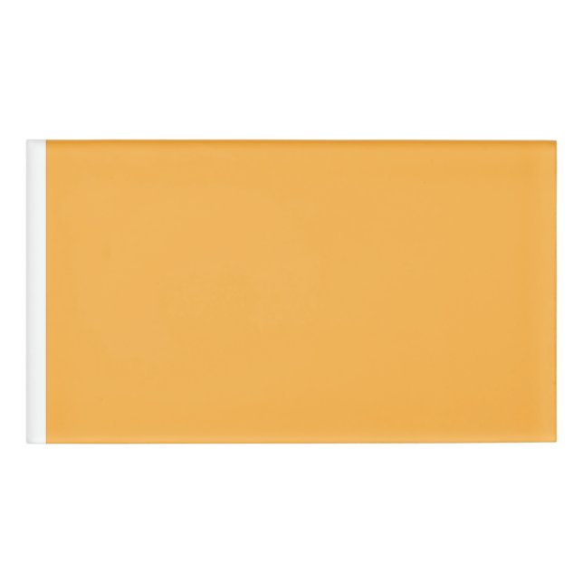 gelber Hintergrund mit schwarzer Grenze Namenschild (Vorderseite)