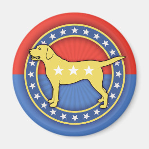 Gelber Hund Magnet