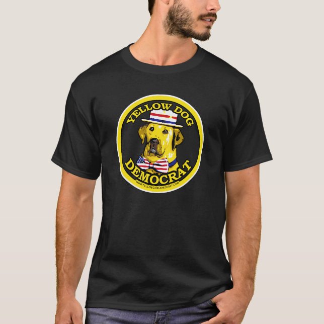 Gelber Hundedemokrat-Shirt T-Shirt (Vorderseite)