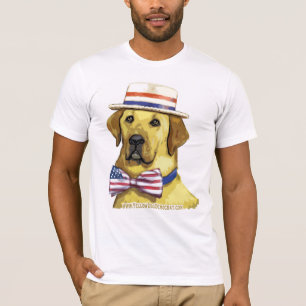Gelber HundefarbShirt T-Shirt