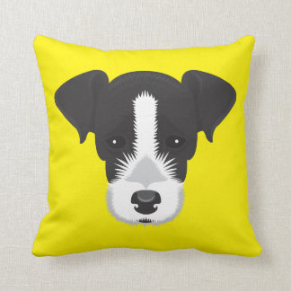 Gelber Jack-Russell-Terrier Kissen