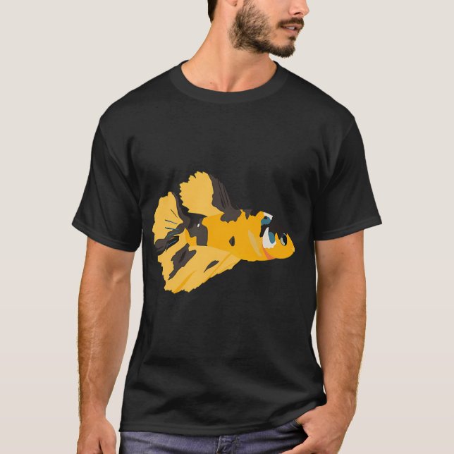 Gelber Kampffisch T-Shirt (Vorderseite)