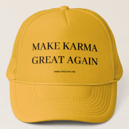 Gelber Karma-Hut Truckerkappe