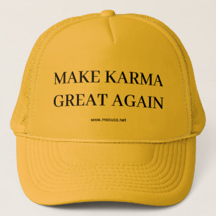 Gelber Karma-Hut Truckerkappe