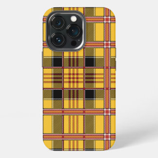 gelber Karo-Handyhülle iPhone 13 Pro Hülle