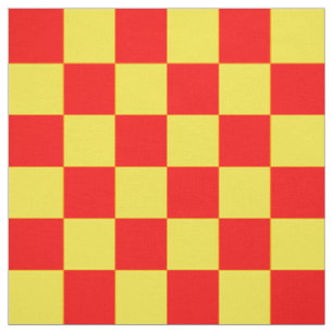 Gelber Karo Prüfmuster-Design Stoff
