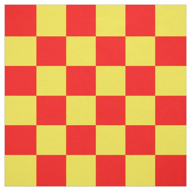 Gelber Karo Prüfmuster-Design Stoff (Muster)