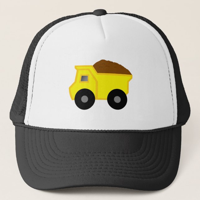 Gelber Kipper Truckerkappe (Vorderseite)