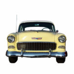Gelber Klassiker Chevy 1955 Chevrolet Fotoskulptur Ornament<br><div class="desc">Gelber Klassiker Chevy 1955 Chevrolet</div>