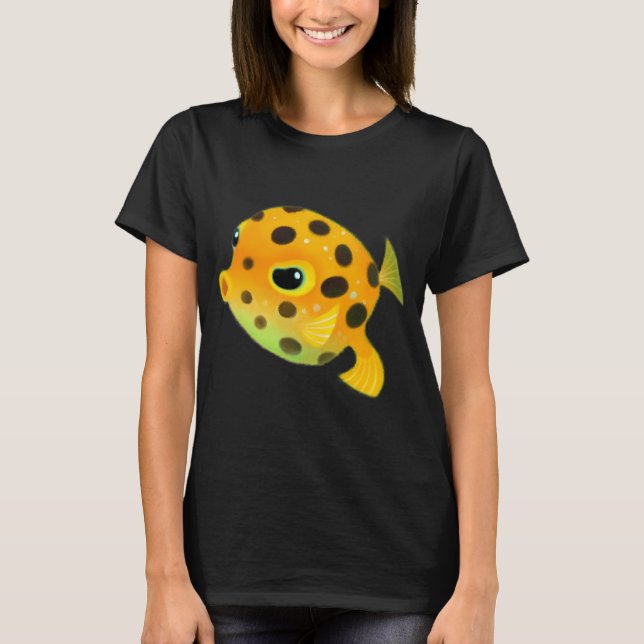 Gelber Kofferfisch T-Shirt (Vorderseite)