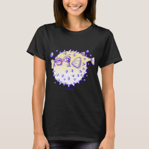 Gelber Kugelfisch aufgeblasen T-Shirt