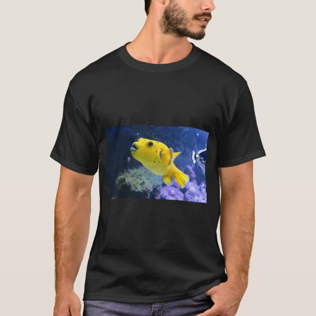 Gelber Kugelfisch T-Shirt (Vorderseite)