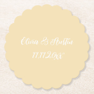 Gelber Küstenstrand Untersetzer