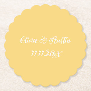 Gelber Küstenstrand Untersetzer