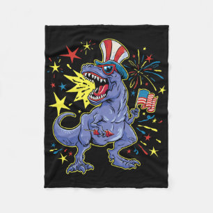 Gelber Lab 4. Juli Design Patriotischer Hund Labra Fleecedecke