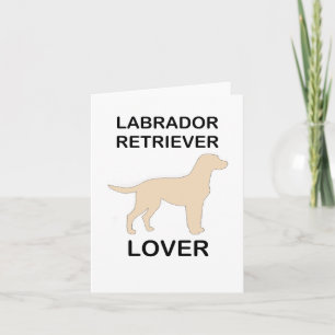 Gelber Lab Liebhaber Karte
