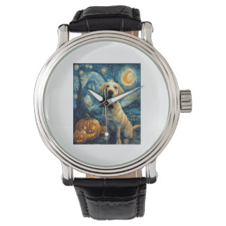 Gelber Labrador (2) Armbanduhr