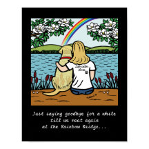 Gelber Labrador Engel und Mama Blonde L Poster