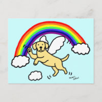 Gelber Labrador Guardian Engel (Rainbow Bridge)