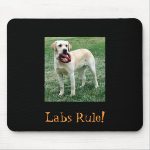 Gelber Labrador, Labrador-Regel! Mousepad