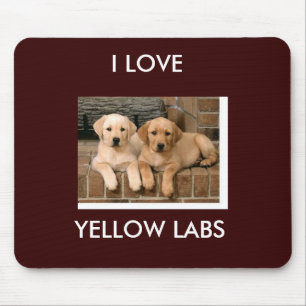 Gelber Labrador Mousepad