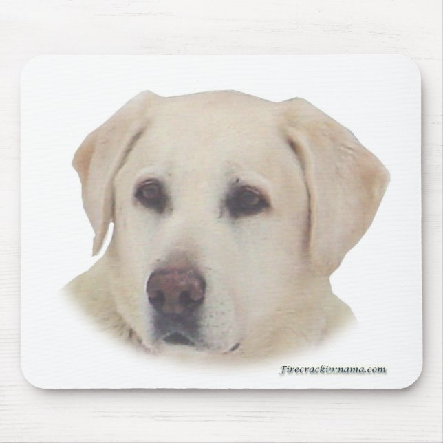 Gelber Labrador Mousepad (Vorne)