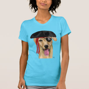 Gelber Labrador-Pirat 2 T-Shirt