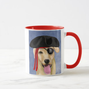 Gelber Labrador-Pirat Tasse