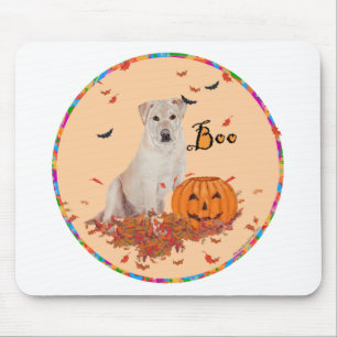 Gelber Labrador Retriever Boo! Mousepad