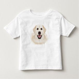 gelber Labrador-Retriever-Cartoon Kleinkind T-shirt