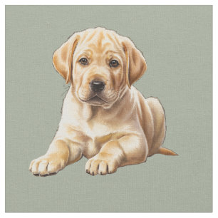 Gelber Labrador Retriever Hund Stoff