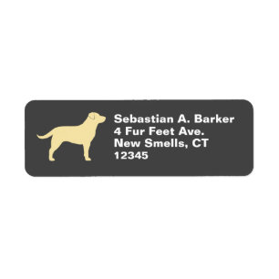 Gelber Labrador-Retriever-HundeSilhouette-Labrador