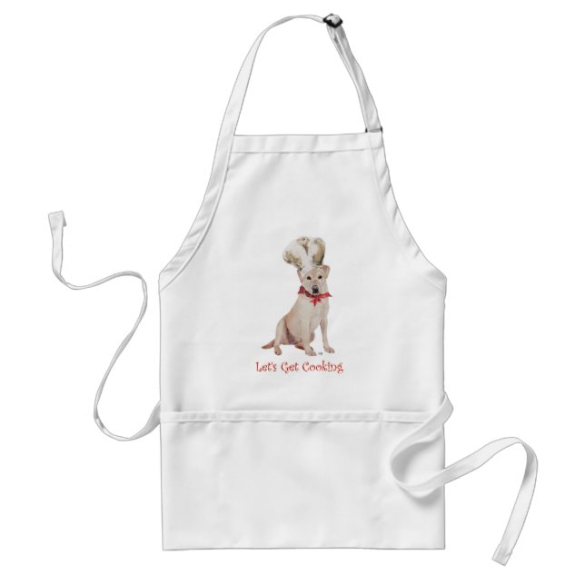 Gelber Labrador Retriever Kochen Schürze (Vorne)