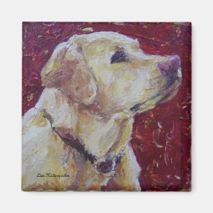 Gelber Labrador retriever-Magnet Magnet