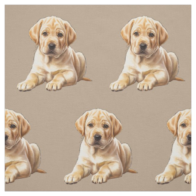 Gelber Labrador Retriever Stoff (Muster)
