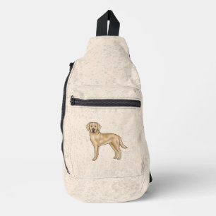 Gelber Labrador Retriever Süßer Cartoon-Labrador-H Crossbody Bag