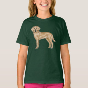 Gelber Labrador Retriever Süßer Cartoon-Labrador-H T-Shirt