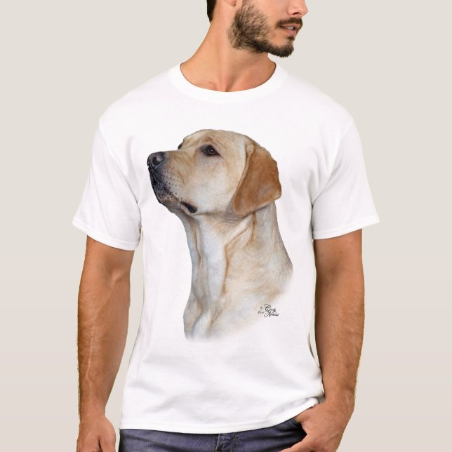 Gelber Labrador-Retriever-T - Shirt (Vorderseite)