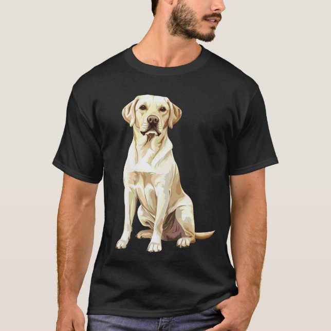 Gelber Labrador Retriever T-Shirt (Vorderseite)