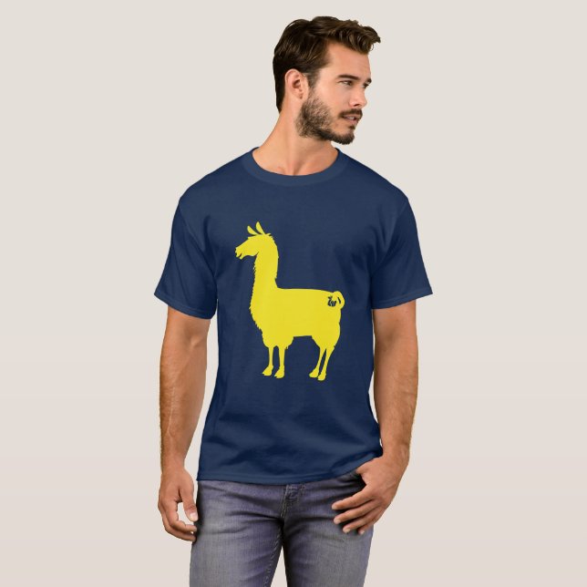 Gelber Lama-T - Shirt (Vorne ganz)