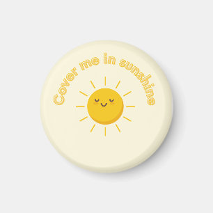 Gelber Magnet, bedecke mich mit Sonnenschein-Magne Magnet