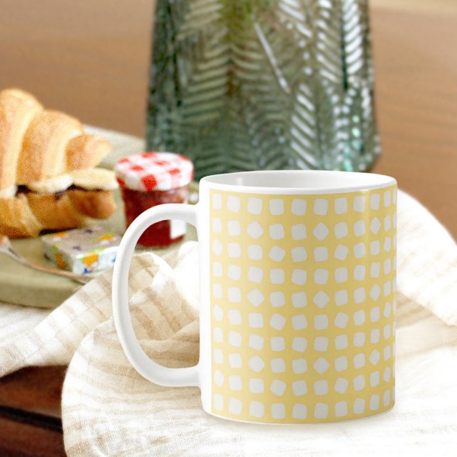 Gelber Marshmallow-Becher Kaffeetasse (Von Creator hochgeladen)